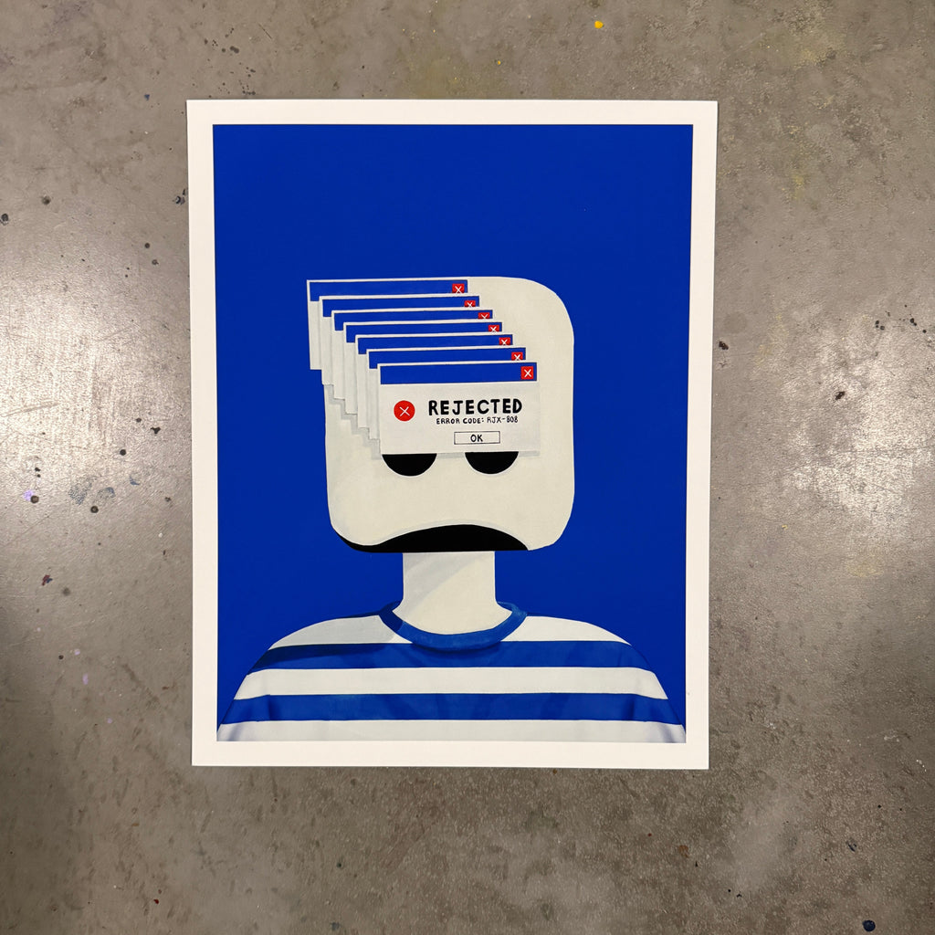 "ERROR-REJEX" - Code Blue Edition Print