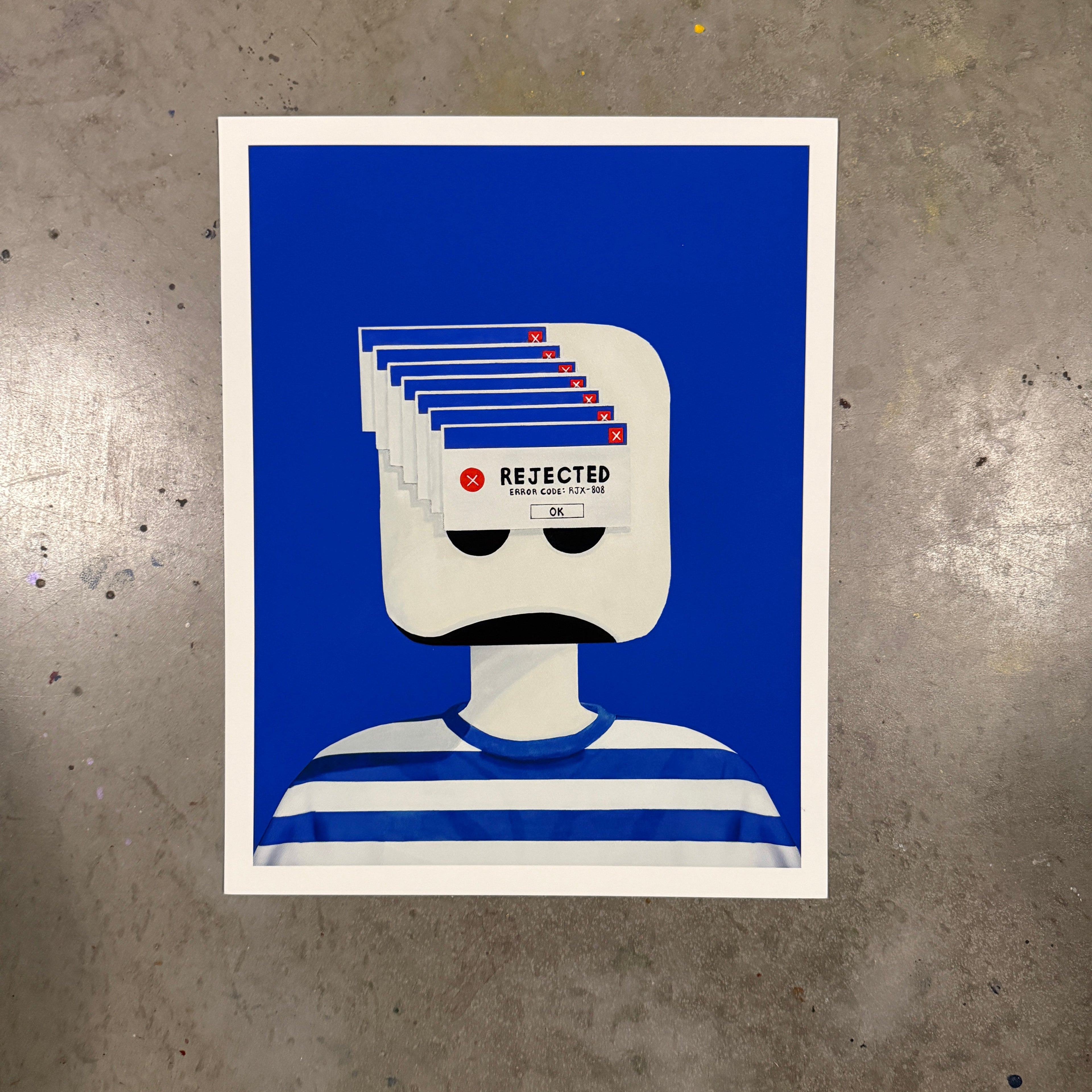 "ERROR-REJEX" - Code Blue Edition Print