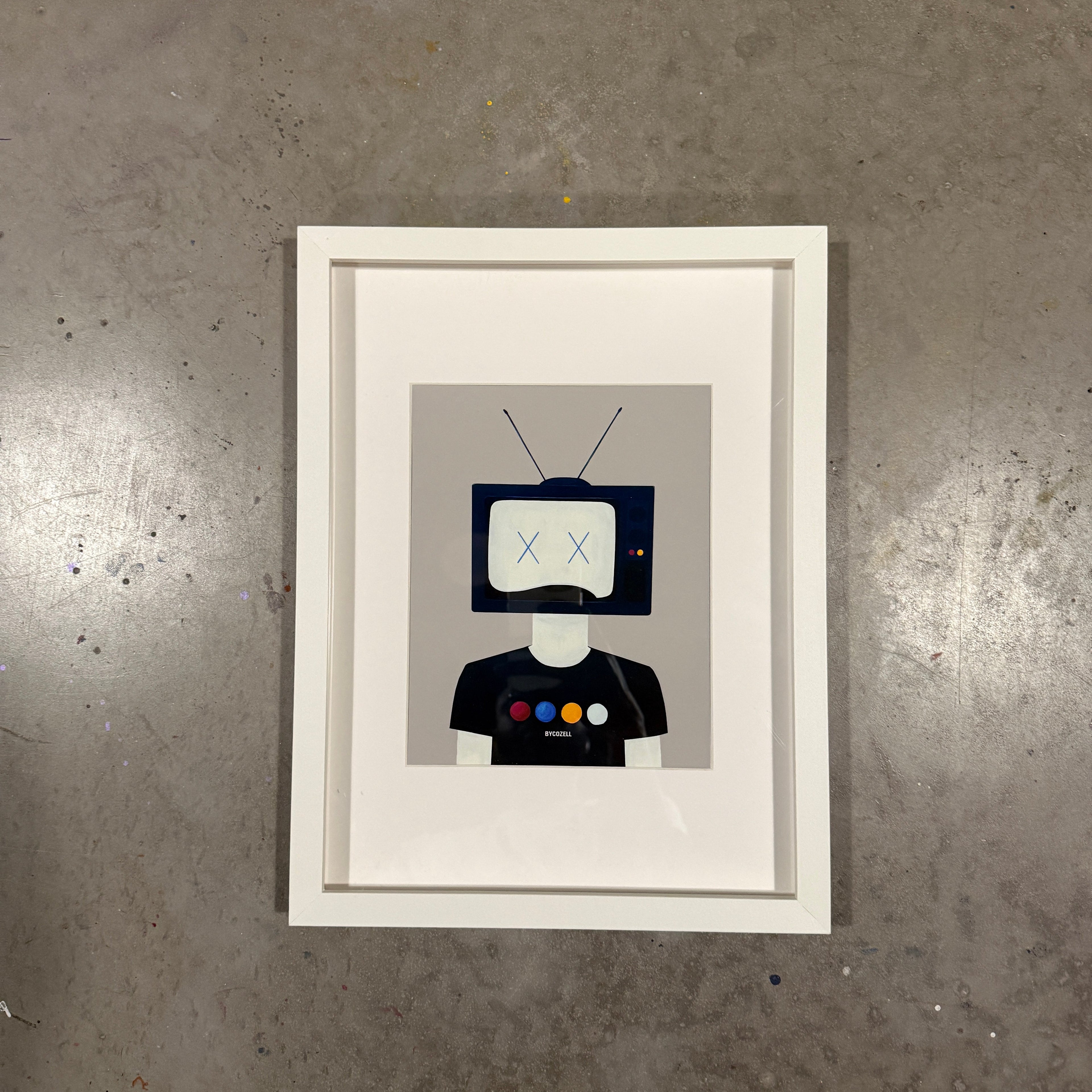 "NO SIGNAL" - Cool Grey Edition Print (8 × 10 inches)