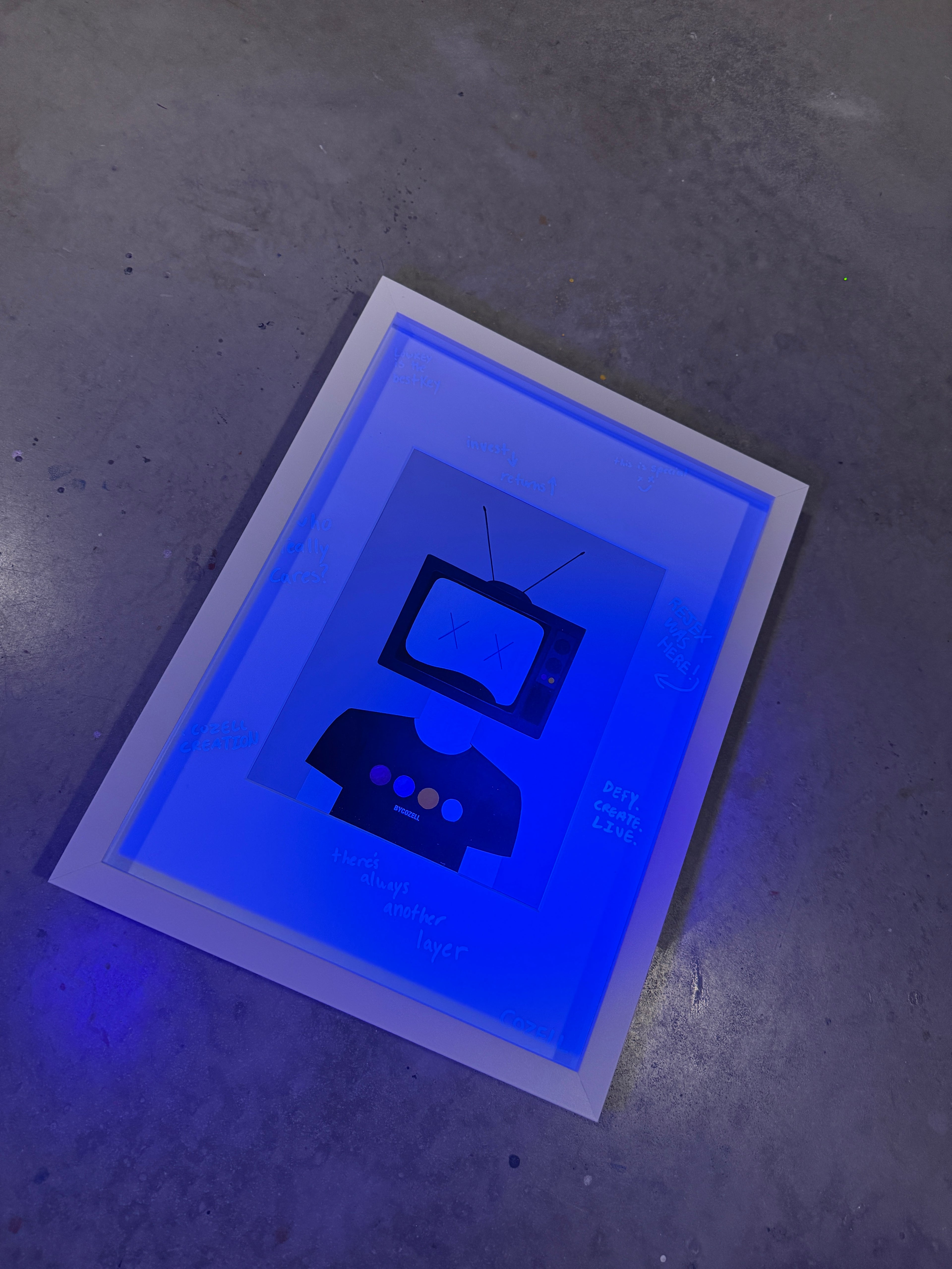 "NO SIGNAL" - Cool Grey Edition Print (8 × 10 inches)