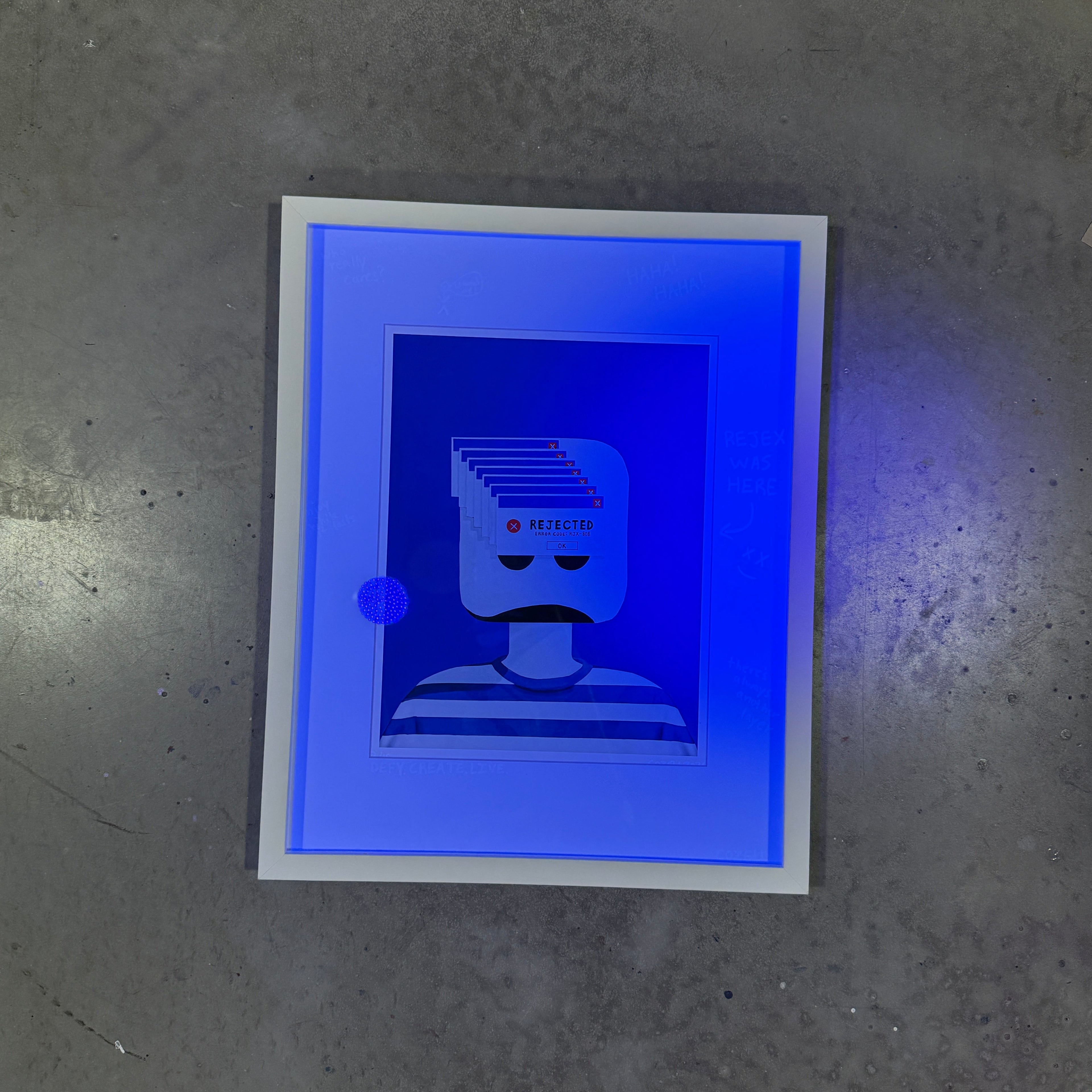 "ERROR-REJEX" - Code Blue Edition Print