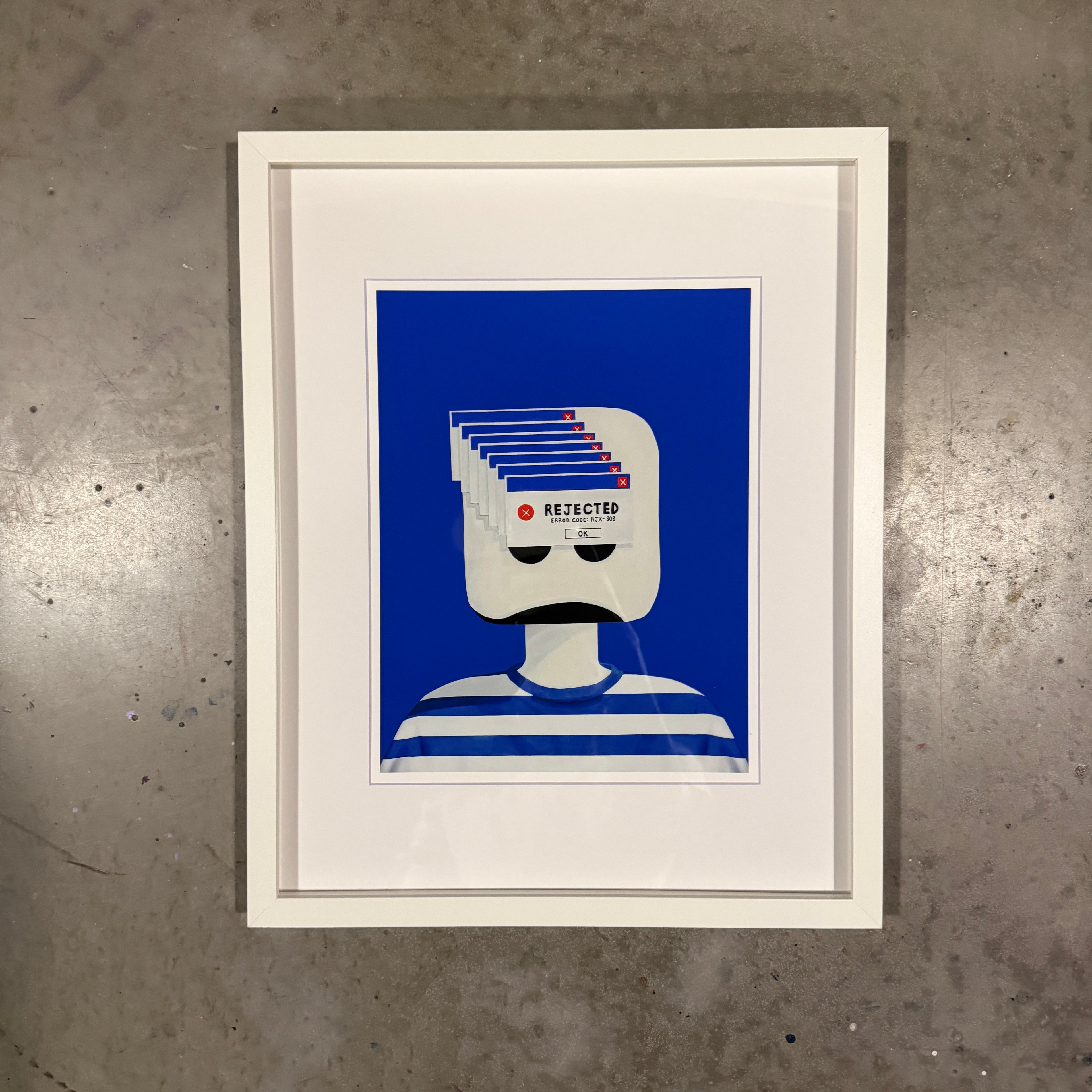 "ERROR-REJEX" - Code Blue Edition Print